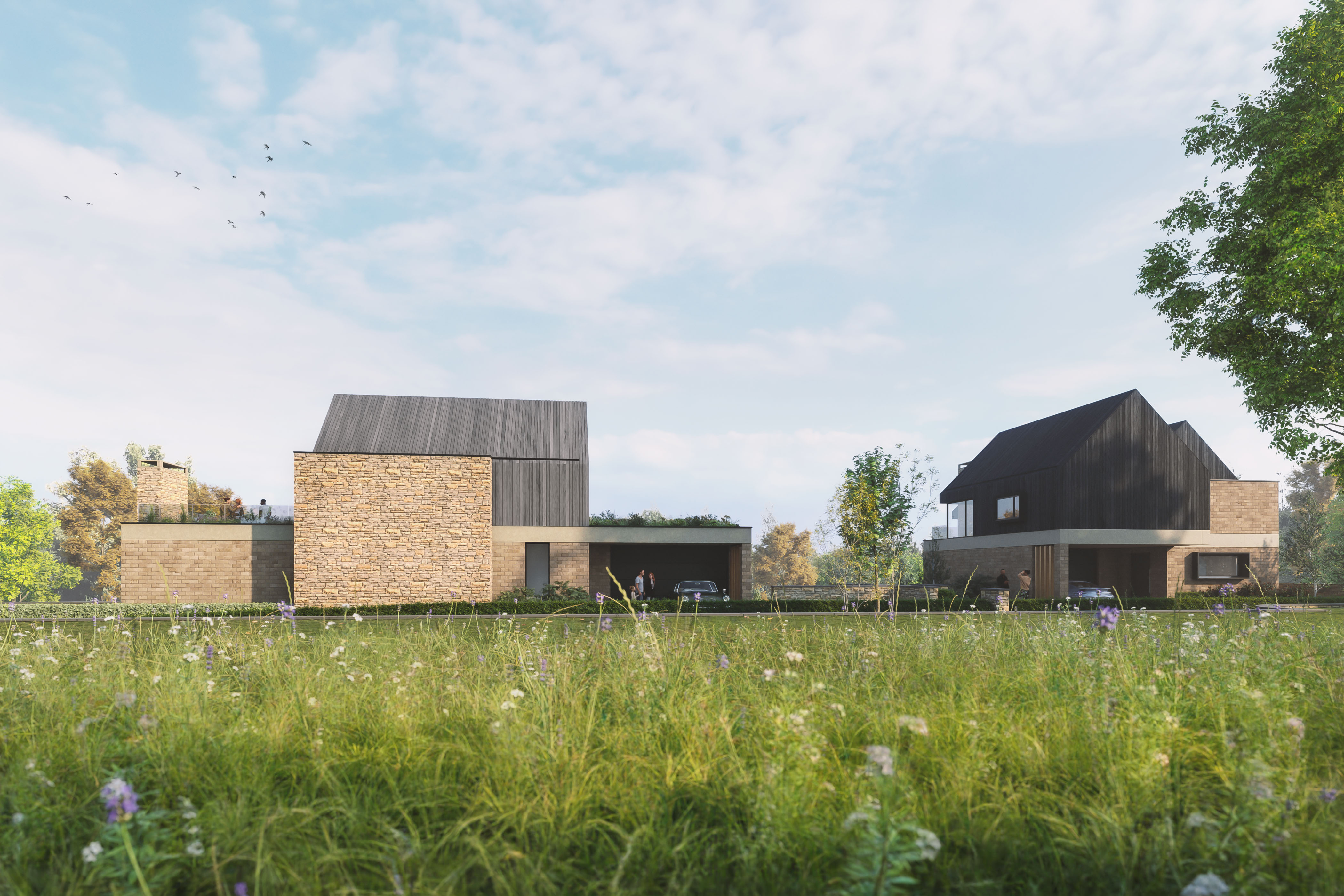 Two New Houses, Wetherby NJ Architects